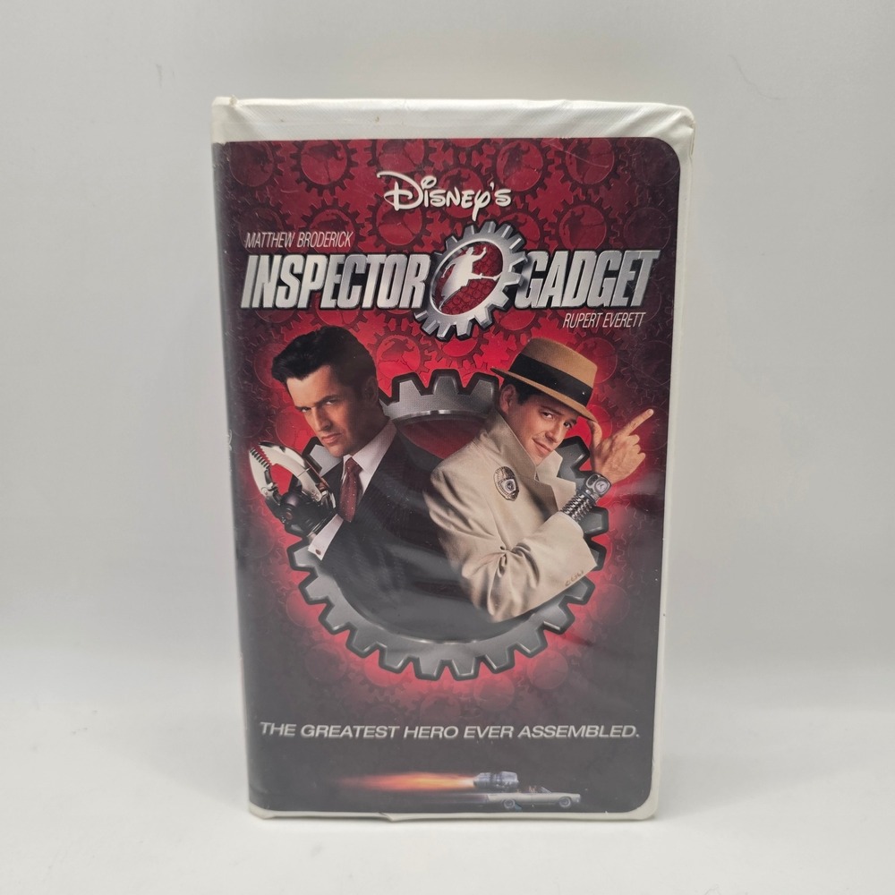 Disney Inspector Gadget VHS Movie Matthew Broderick Live Action Clamshell 1999